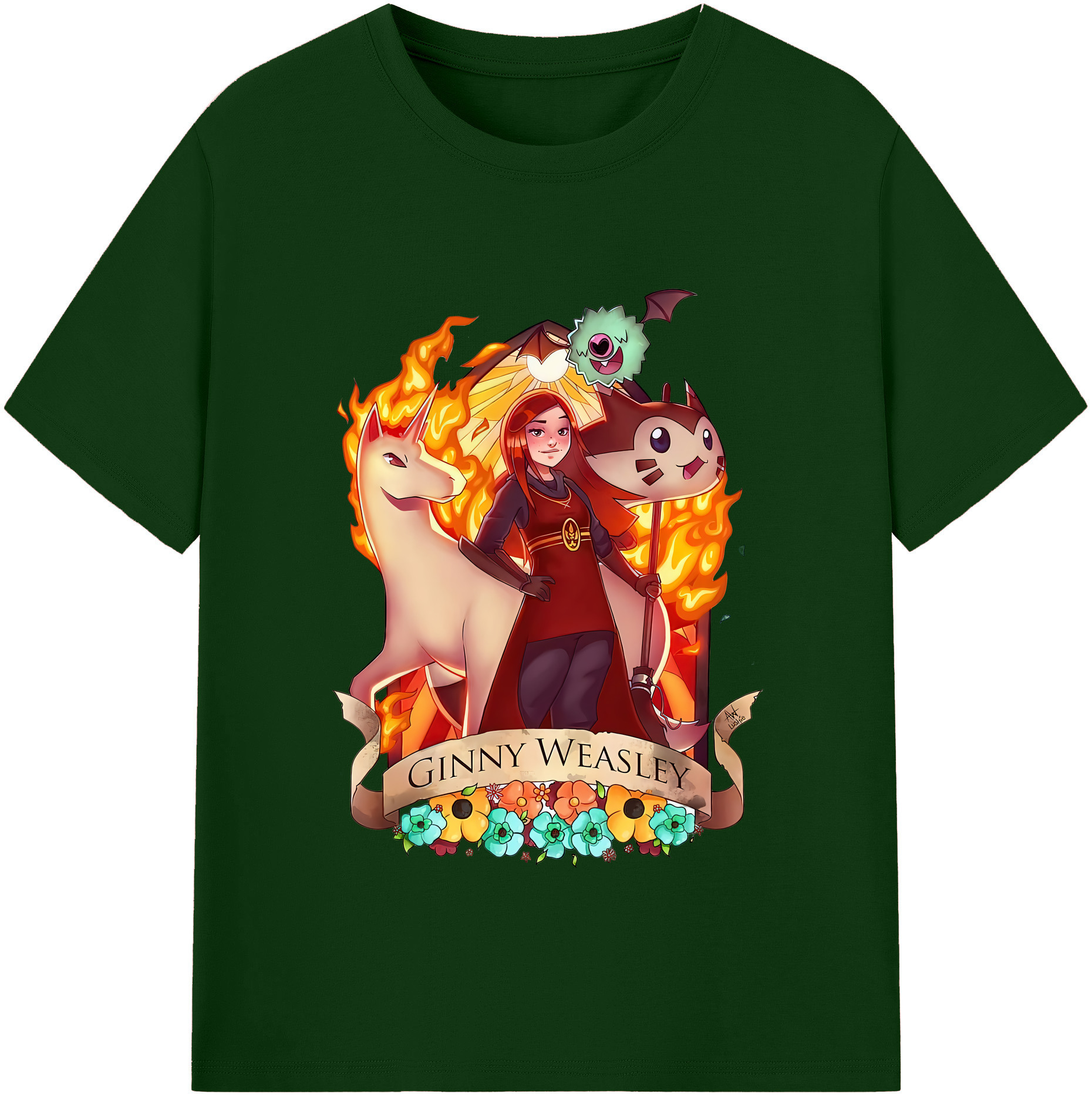 （画像用） Harry Potter ハリー・ポッターシリーズ 綿100％半袖Tシャツ（フロントプリント）